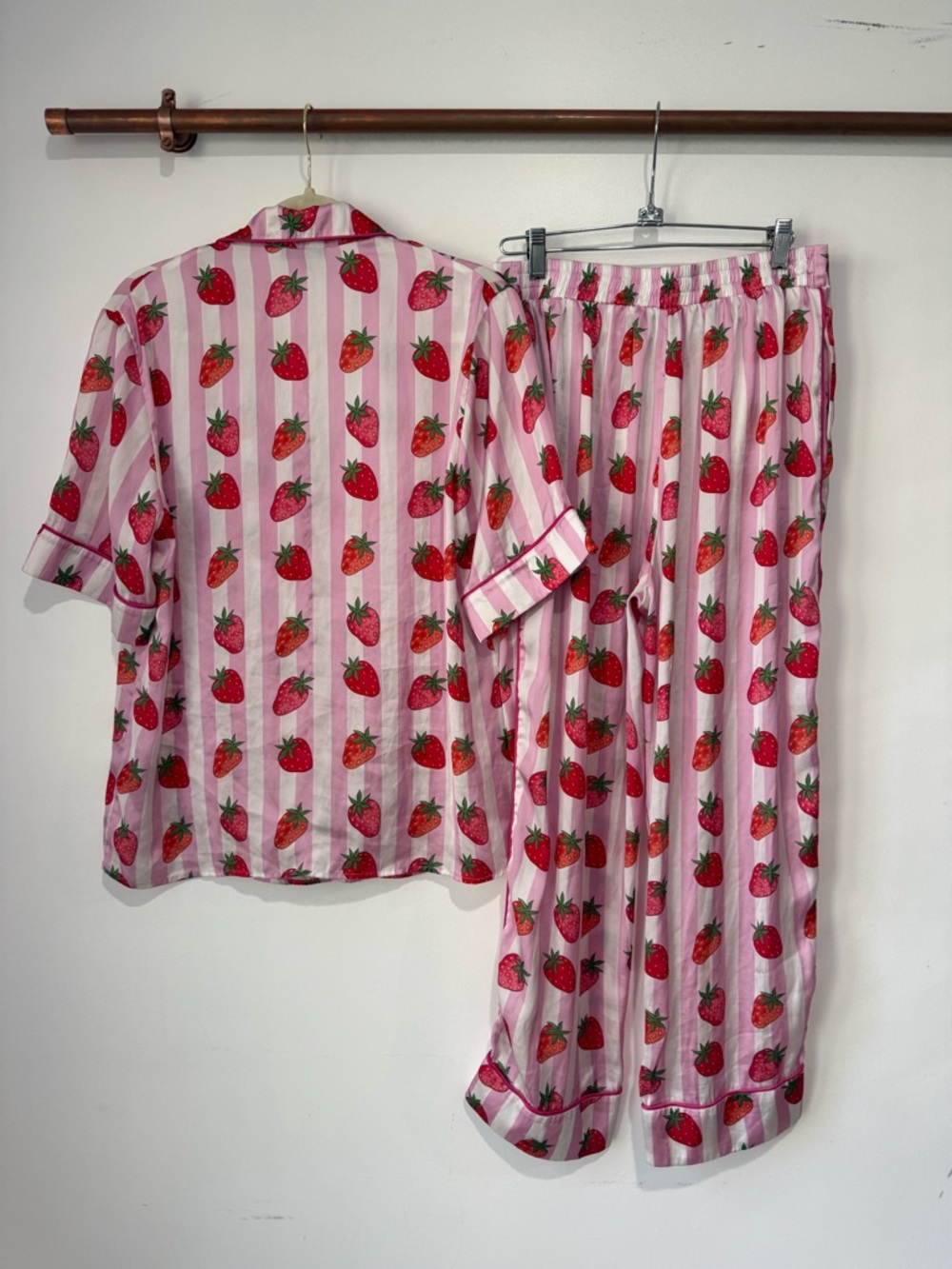 Karen Mabon Strawberry Pajama Set Anthropologie - Picture 3 of 4